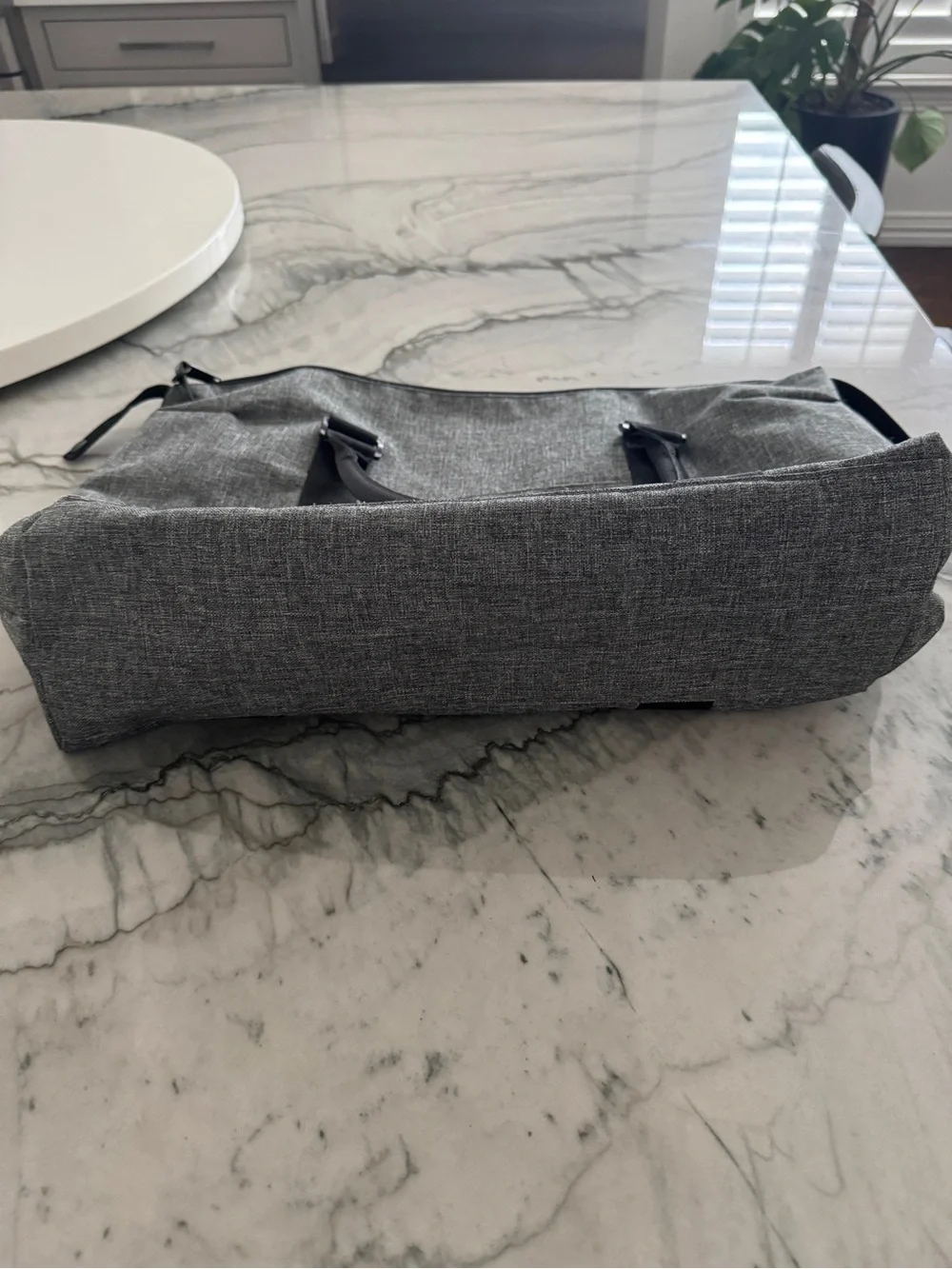 Herschel Supply Company Grey Weekender Tote with Black Straps